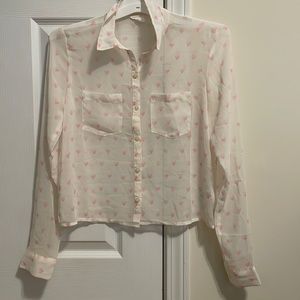 Aeropostale Heart Button-Down Shirt